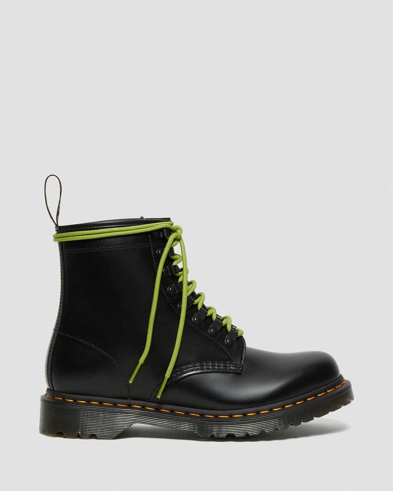 Black Men's Dr Martens 1460 Ben Smooth Leather Lace Up Boots | CA 501YXF